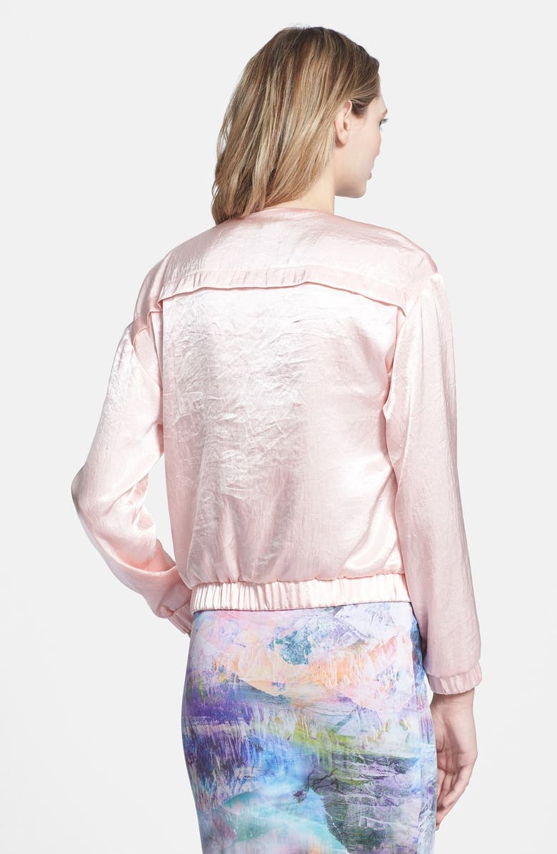 ASTR the Label ASTR Satin Bomber Jacket, Alternate, color, 