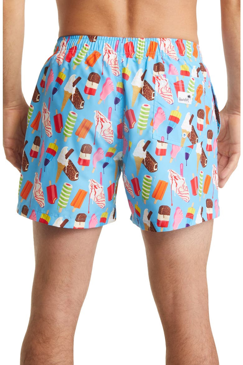 Ice Cream Mids Swim Trunks, Alternate, color, BLUE