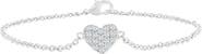 Donatello Gian Crystal Heart Bracelet