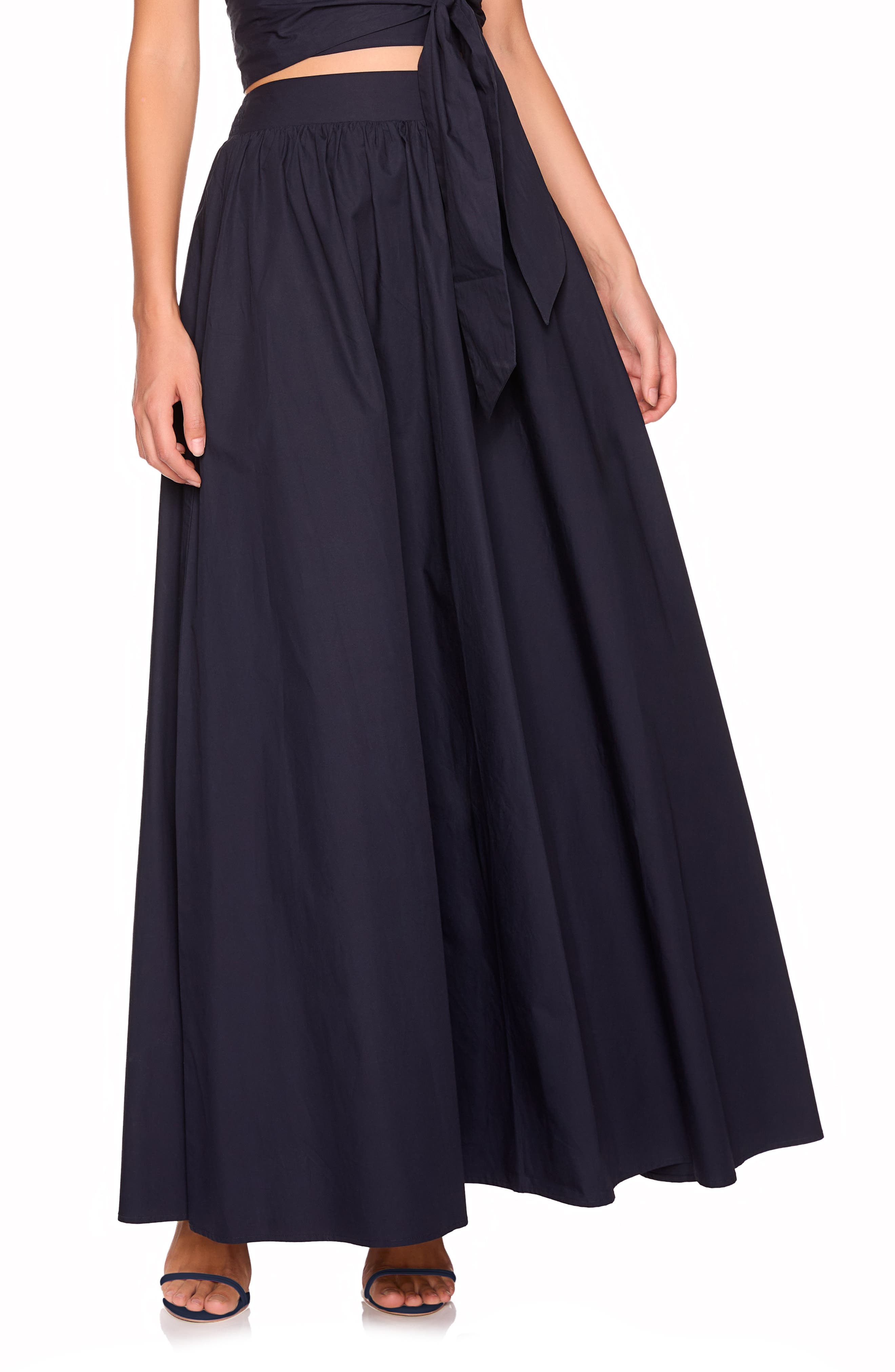 Susana Monaco Cotton Poplin Maxi Skirt