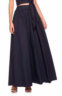 Susana Monaco Cotton Poplin Maxi Skirt
