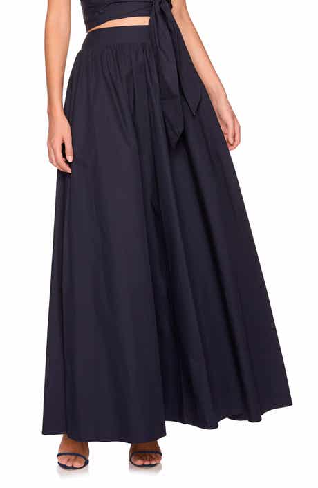 Susana Monaco Cotton Poplin Maxi Skirt