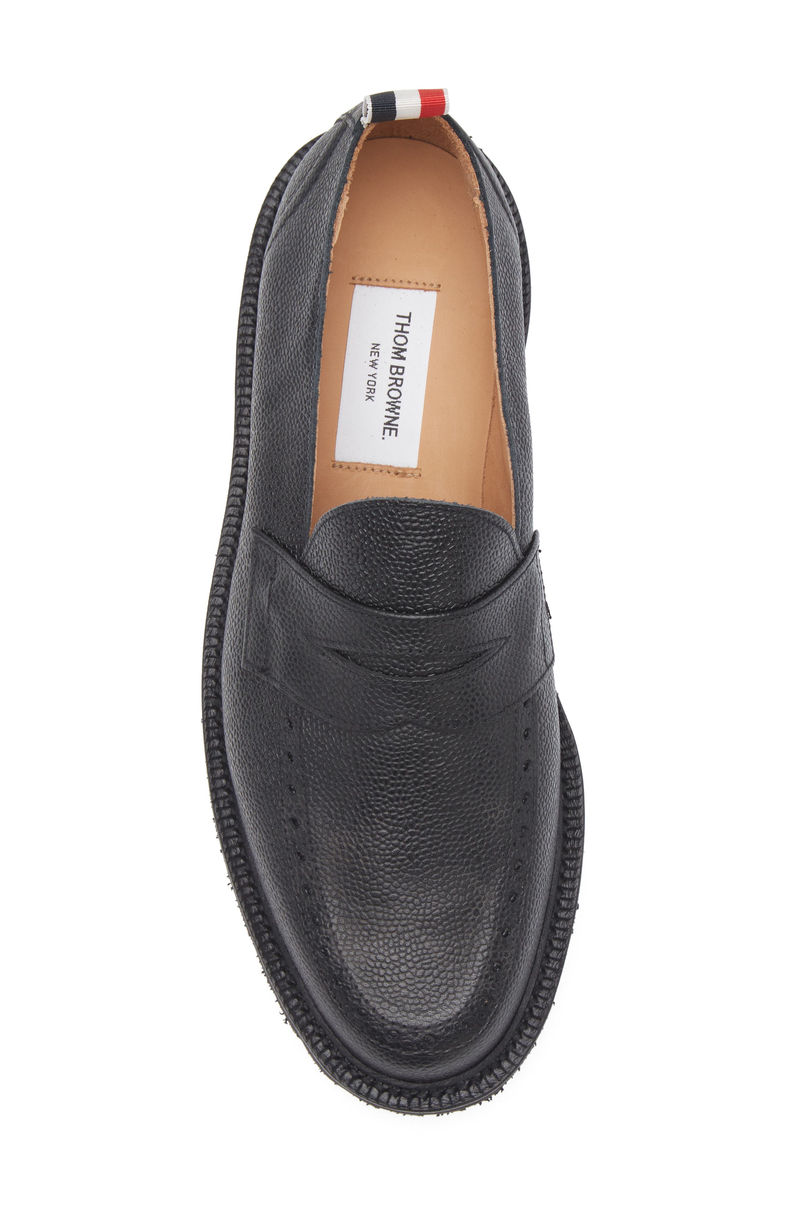 Thom Browne Penny Loafer, Alternate, color, Black