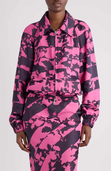 Vinnia Reversible Floral Jacquard Blouson Jacket