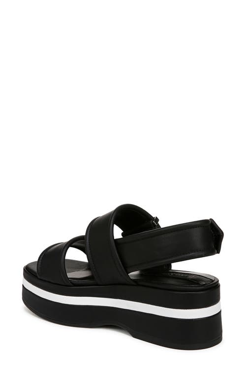 Franco Sarto Women's Piper Open Square Toe Slingback Platform Sandals In Black