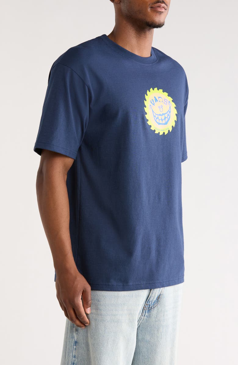 Vans Sharp Smile Cotton Graphic T-Shirt, Alternate, color, Dress Blues