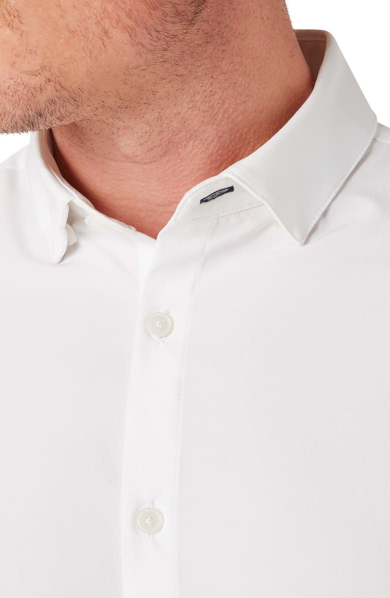 Mizzen+Main Leeward Solid No-Tuck Button-Up Shirt, Alternate, color, White Solid