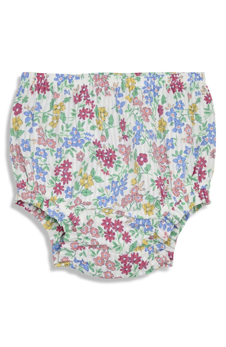 JOJO MAMAN BEBE Smocked Floral Dress & Bloomers, Alternate, color, White