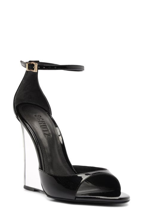 Stella Leather Wedge Sandal