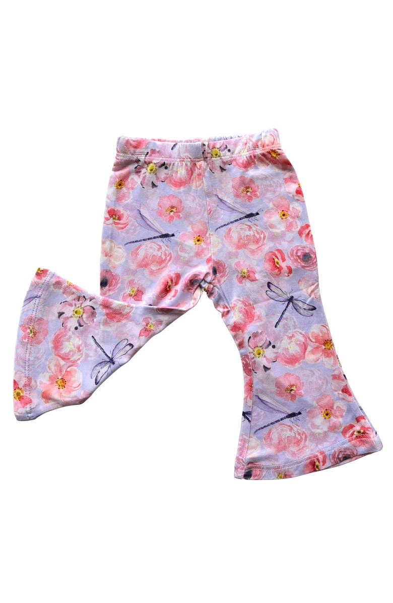 Laree + Co Elmerial Flared Leggings, Main, color, Purple