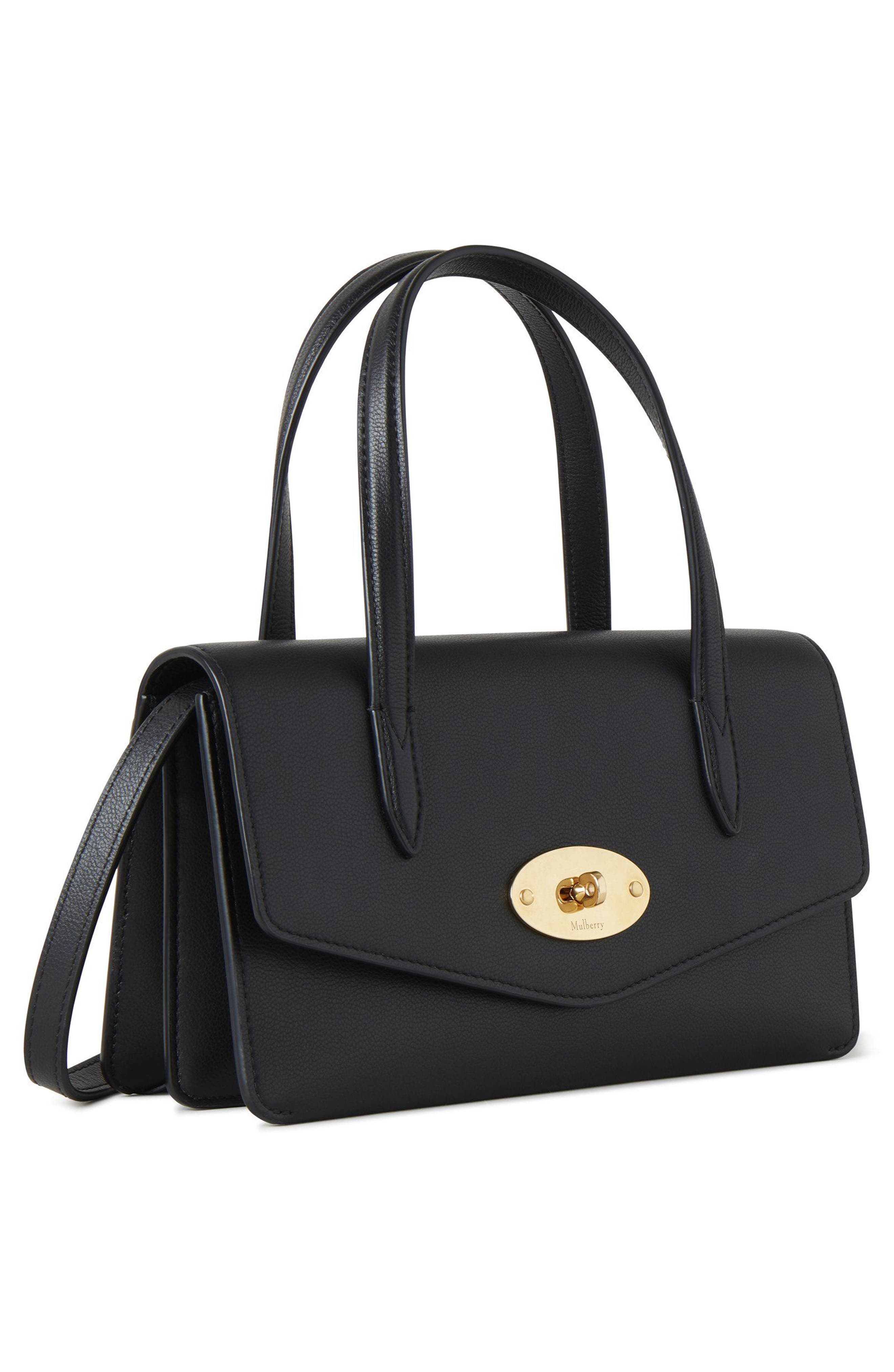 Mulberry Small Darley Leather Top Handle Bag, Alternate, color, 