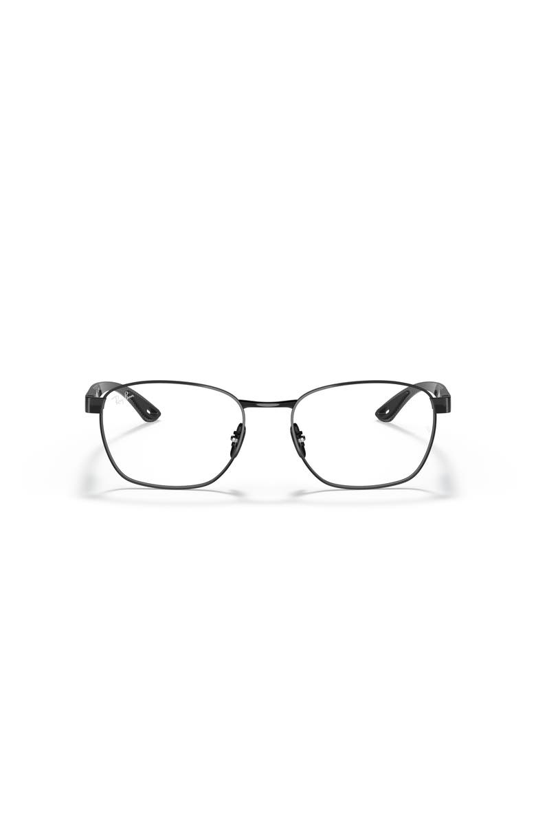 Ray-Ban 54mm Rectangle optical glasses, Alternate, color, Black