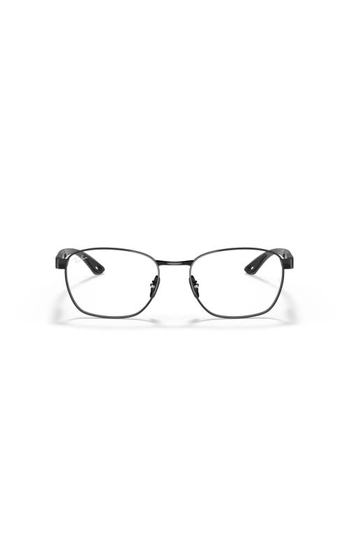Ray Ban Ray-ban 54mm Rectangle Optical Glasses In Black