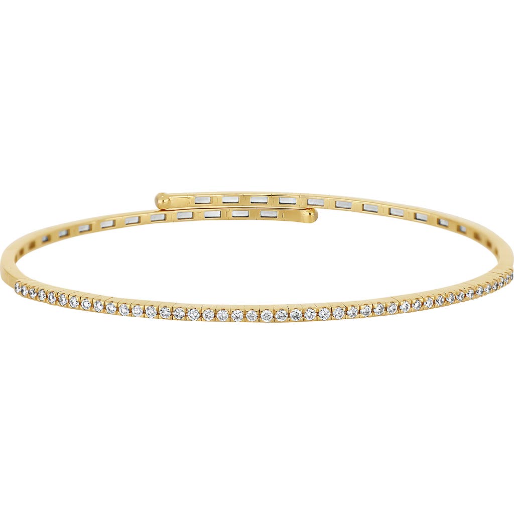 Bony Levy Audrey Diamond Flex Bangle Bracelet In Gold