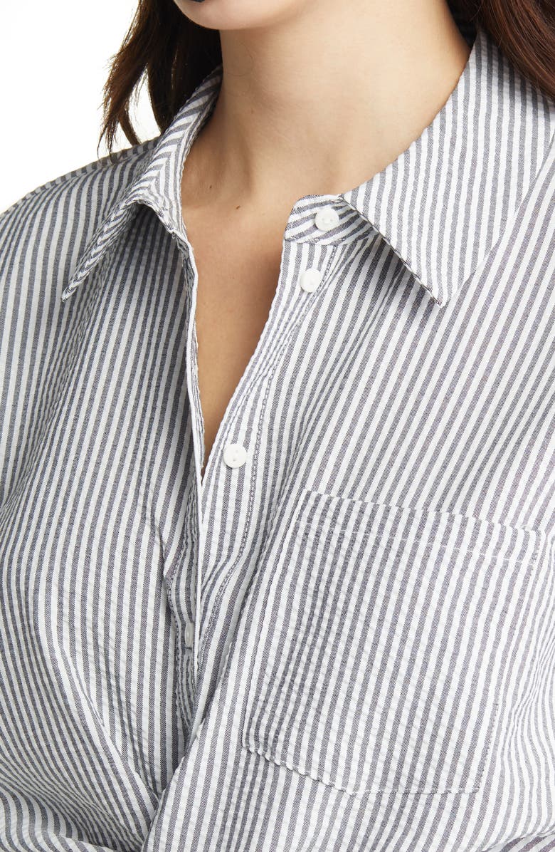 VERO MODA Oca Stripe Crop Top, Alternate, color, 