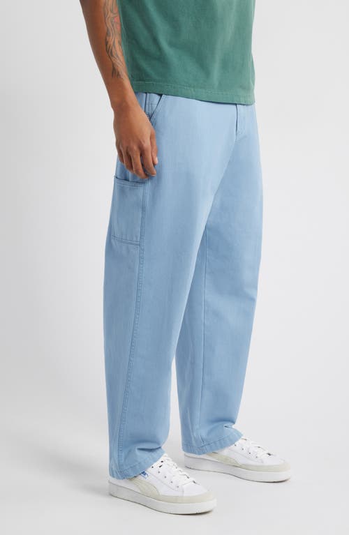 Obey Big Timer Carpenter Pants In Anthracite Faded Wash