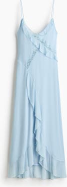 H&M Lace-trimmed Flounced Dress