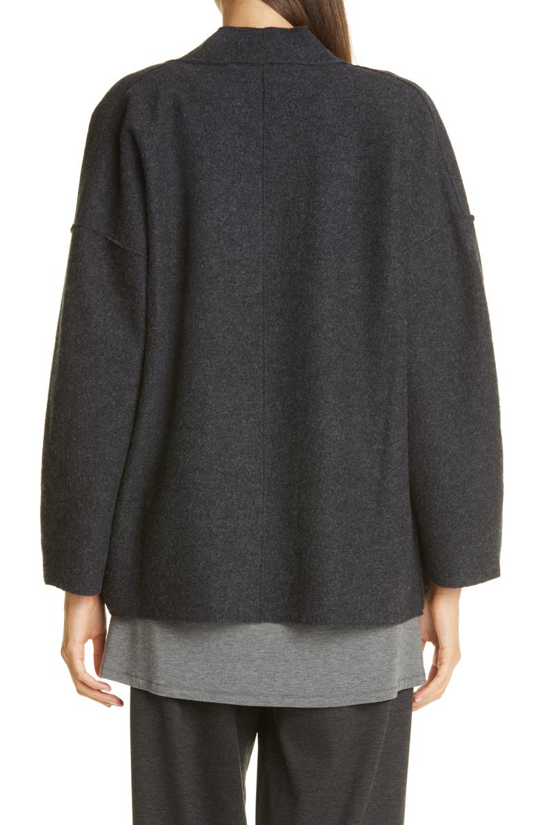 Eileen Fisher Lightweight Boiled Wool Jacket, Alternate, color, 