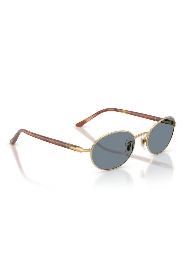 Ida 55mm Oval Sunglasses, Alternate, color, GOLD / LIGHT BLUE