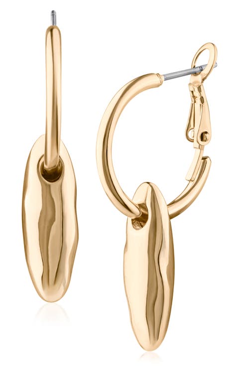 Softly Sculpted Linear Drop Earrings