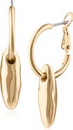 JARDIN Softly Sculpted Linear Drop Earrings