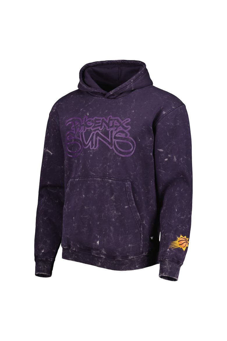 Unisex The Wild Collective Purple Phoenix Suns Tonal Acid Wash Pullover Hoodie, Alternate, color, Purple