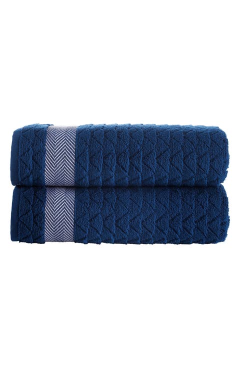 Herringbone Cotton Bath Towel