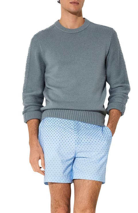 Darli Gradient Geo Print Side Adjuster Swim Trunks