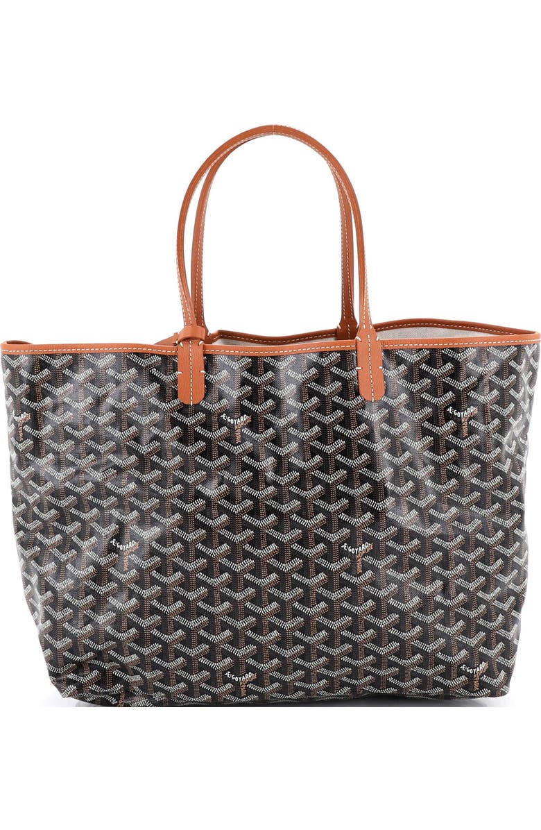 Pre-Owned Goyard Saint Louis Tote Coated Canvas PM, Main, color, Brown