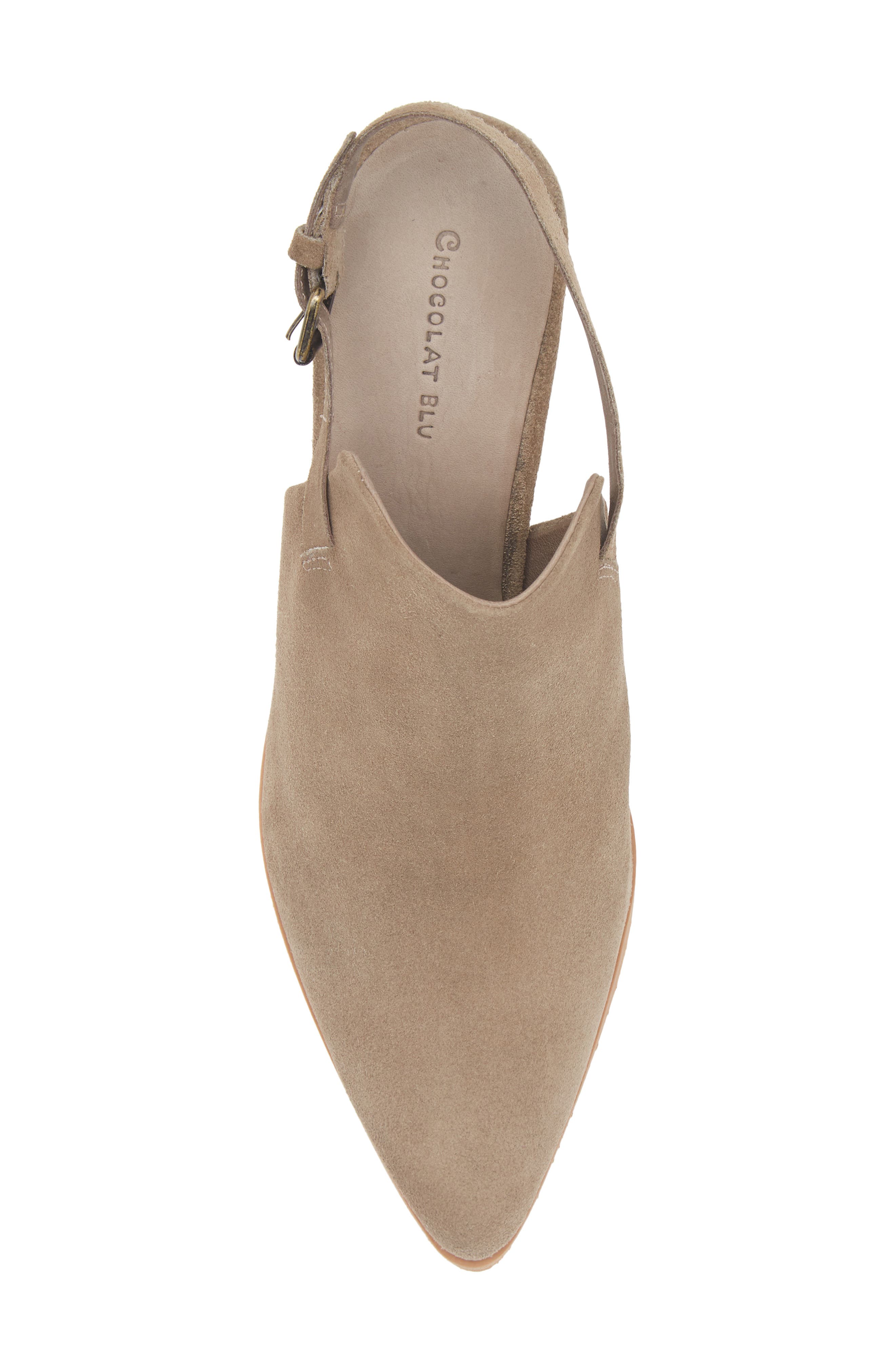 Chocolat Blu Evie Slingback Bootie, Alternate, color, Taupe Suede