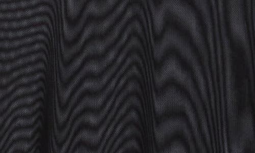 Frame Long Sleeve Mesh Bodysuit In Black