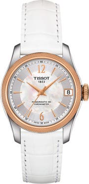 Tissot Ballade Powermatic 80 COSC Croc Embossed Leather Strap Watch, 32mm