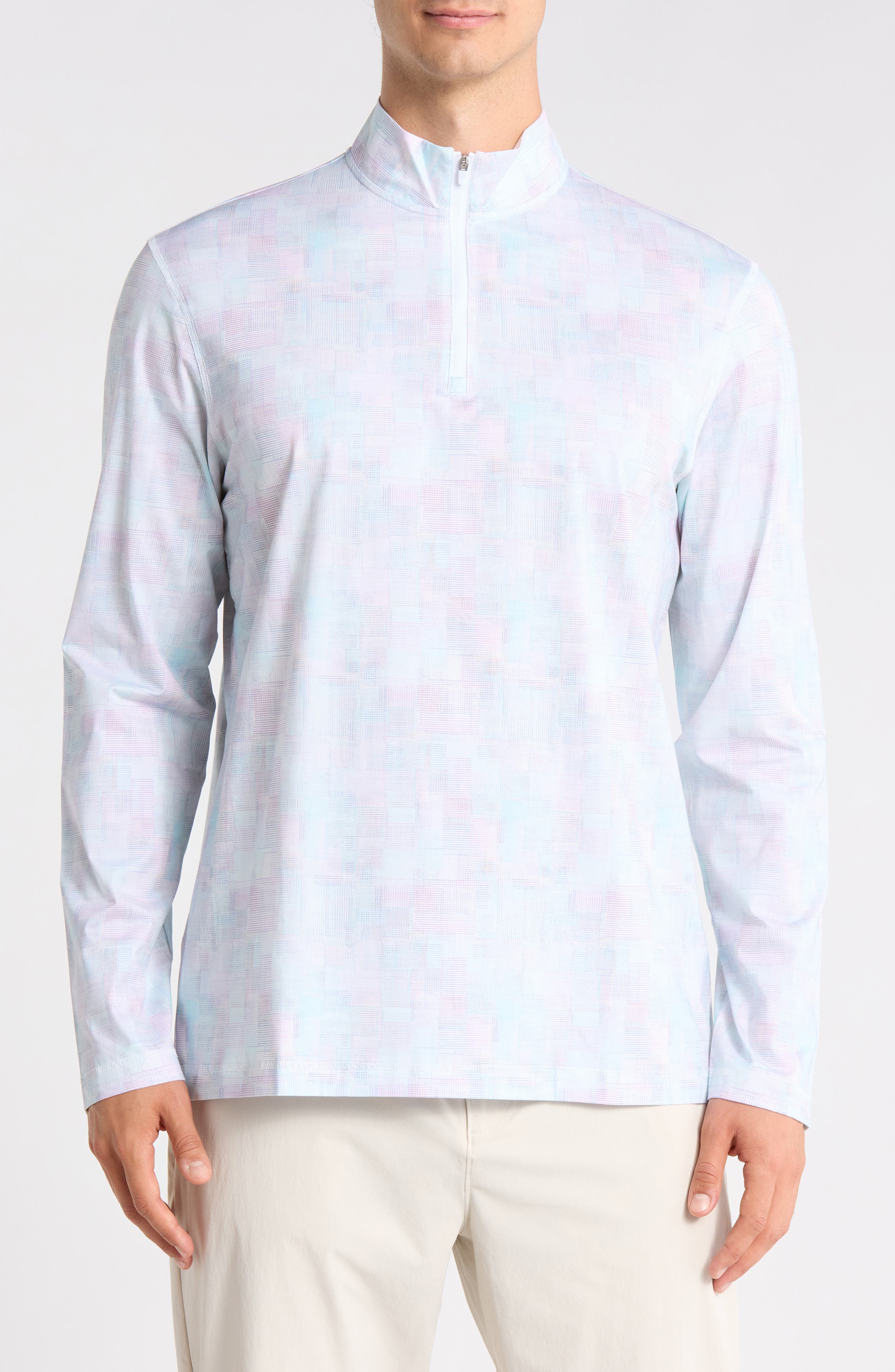 Bugatchi Anthony OoohCotton® Quarter Zip Pullover