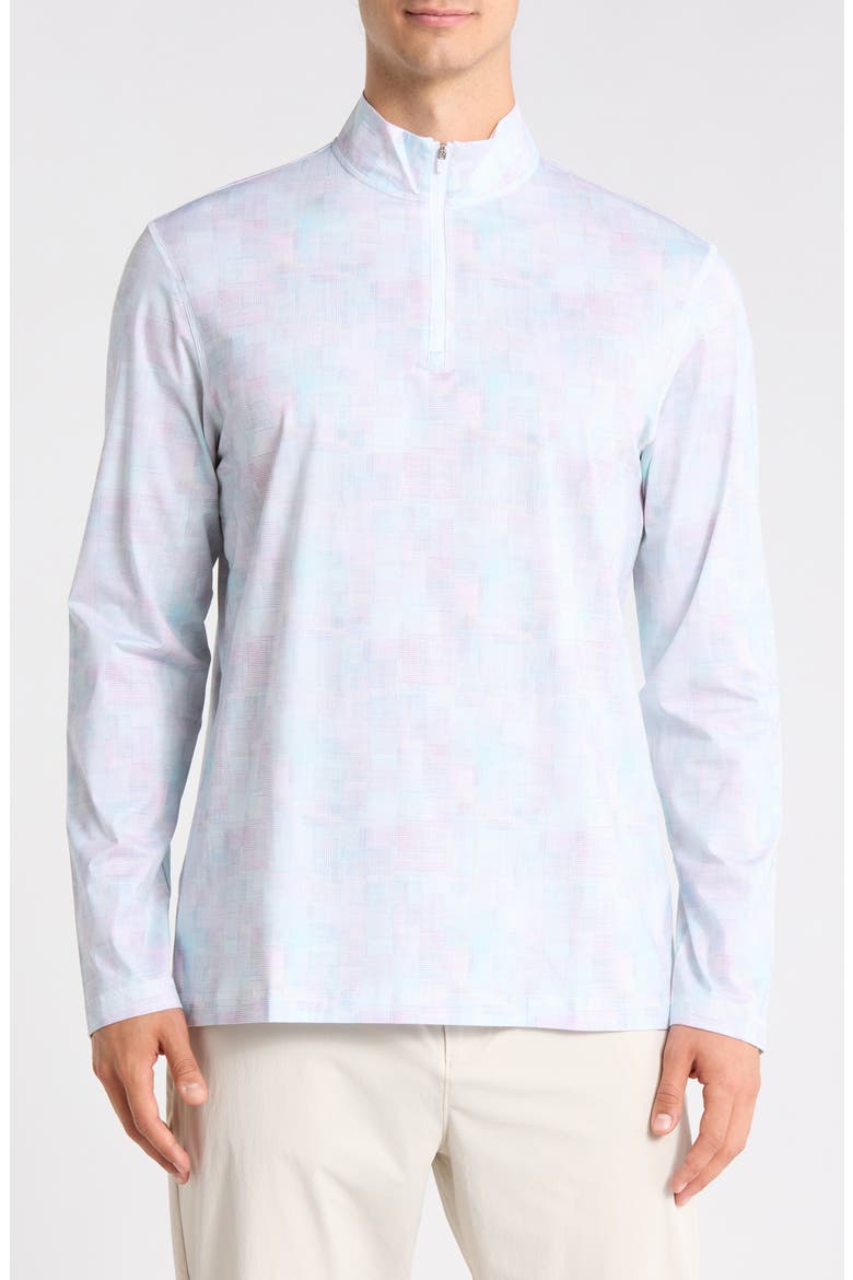 Anthony OoohCotton® Quarter Zip Pullover, Main, color, MINT