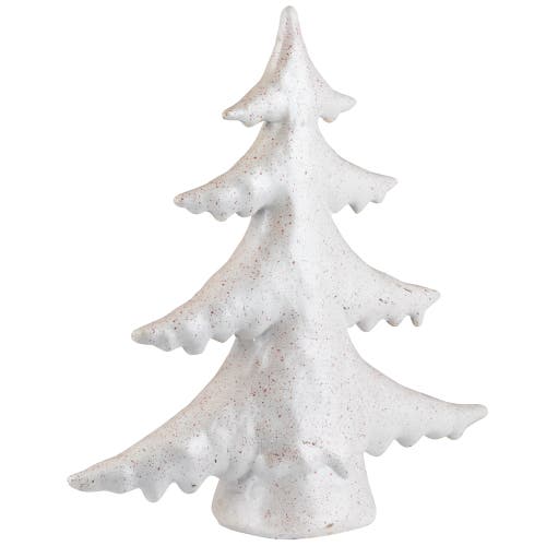 Northlight Shiny Speckled Christmas Tree Tabletop Decoration In White