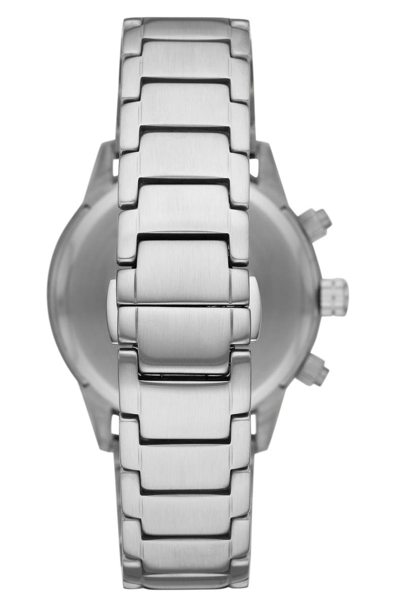 Emporio Armani Chronograph Bracelet Watch, Alternate, color, Silver