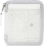 Comme des Garçons Clear Snakeskin Embossed Rectangular Zip Around Wallet