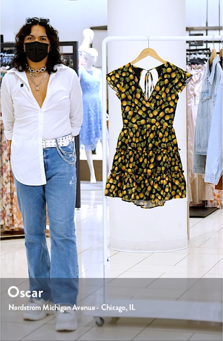 Pineapple Print Minidress, sales video thumbnail