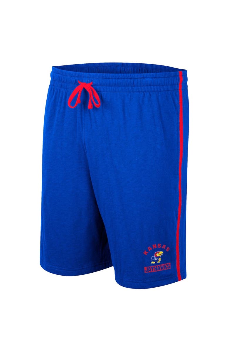 COLOSSEUM Men's Colosseum Royal Kansas Jayhawks Thunder Slub Shorts, Alternate, color, 