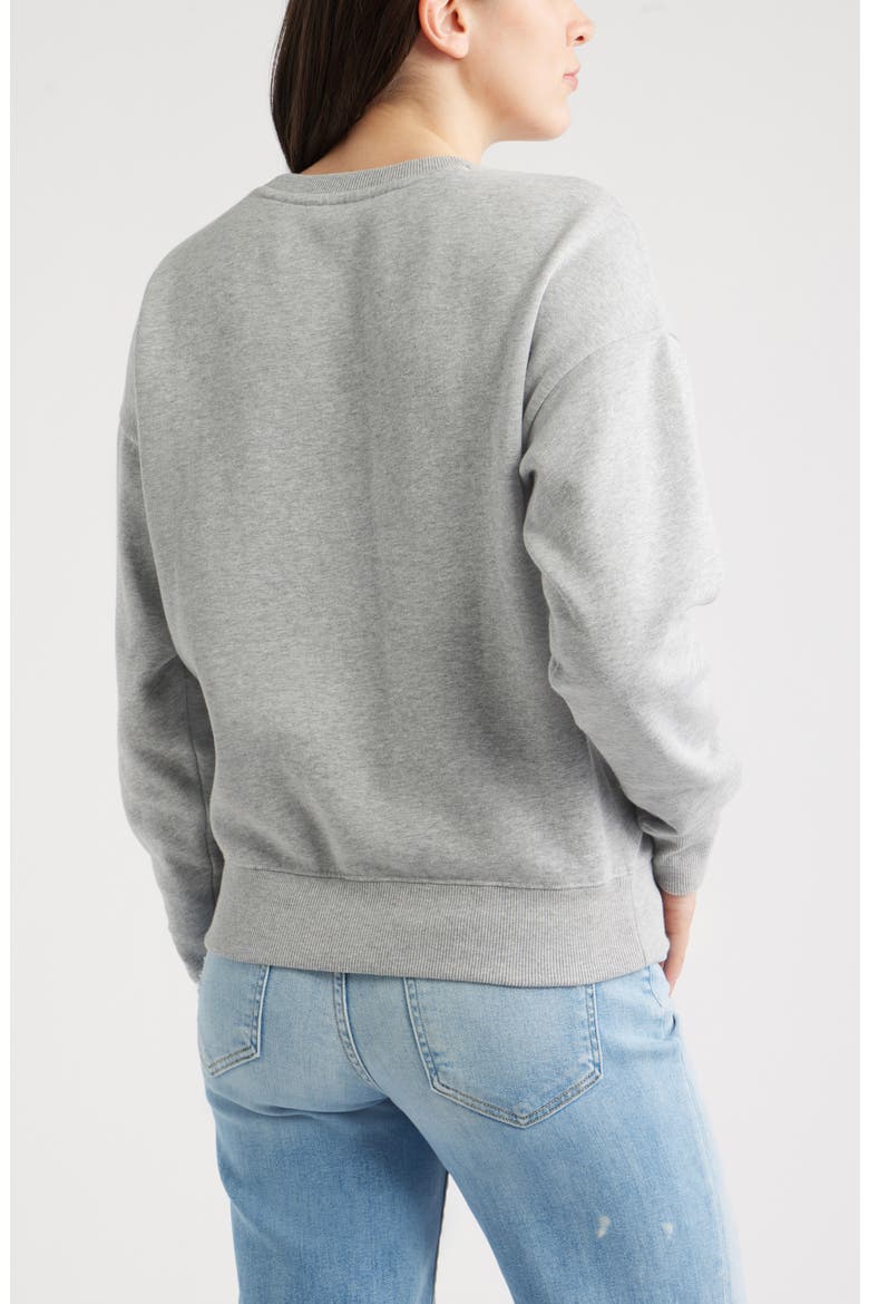 Embroidered Lemon Azur Graphic Sweatshirt, Alternate, color, GREY HEATHER LEMON GRAPHIC