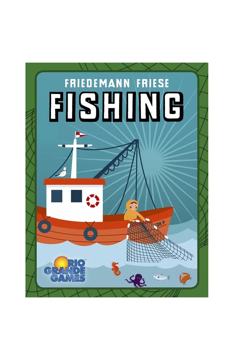 Rio Grande Games Fishing Trick Taking Card Game, Ocean Theme, Ages 14+, Alternate, color, 