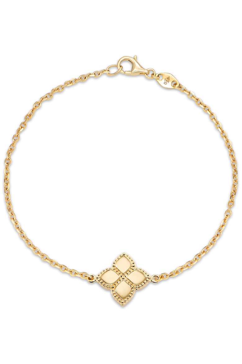 Clover Chain Bracelet in 14K Gold, 12mm, Main, color, Yellow Gold