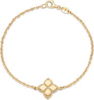 DEVATA Clover Chain Bracelet in 14K Gold, 12mm