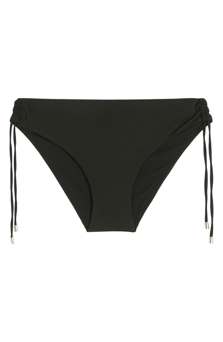 Max Mara Sandra Ruched Bikini Bottoms, Main, color, Black