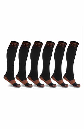 EXTREME FIT Pack of 6 Copper Infused Knee High Socks