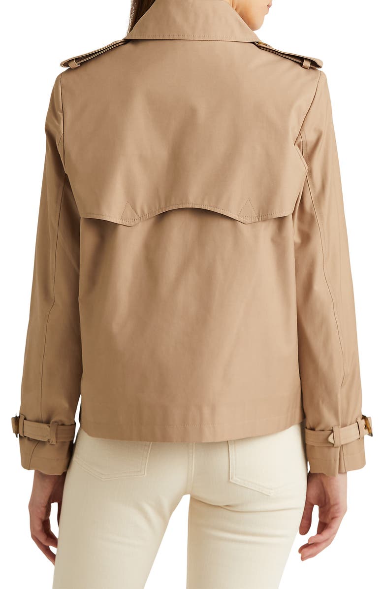 Lauren Ralph Lauren Double Breasted Trench Coat, Alternate, color, 
