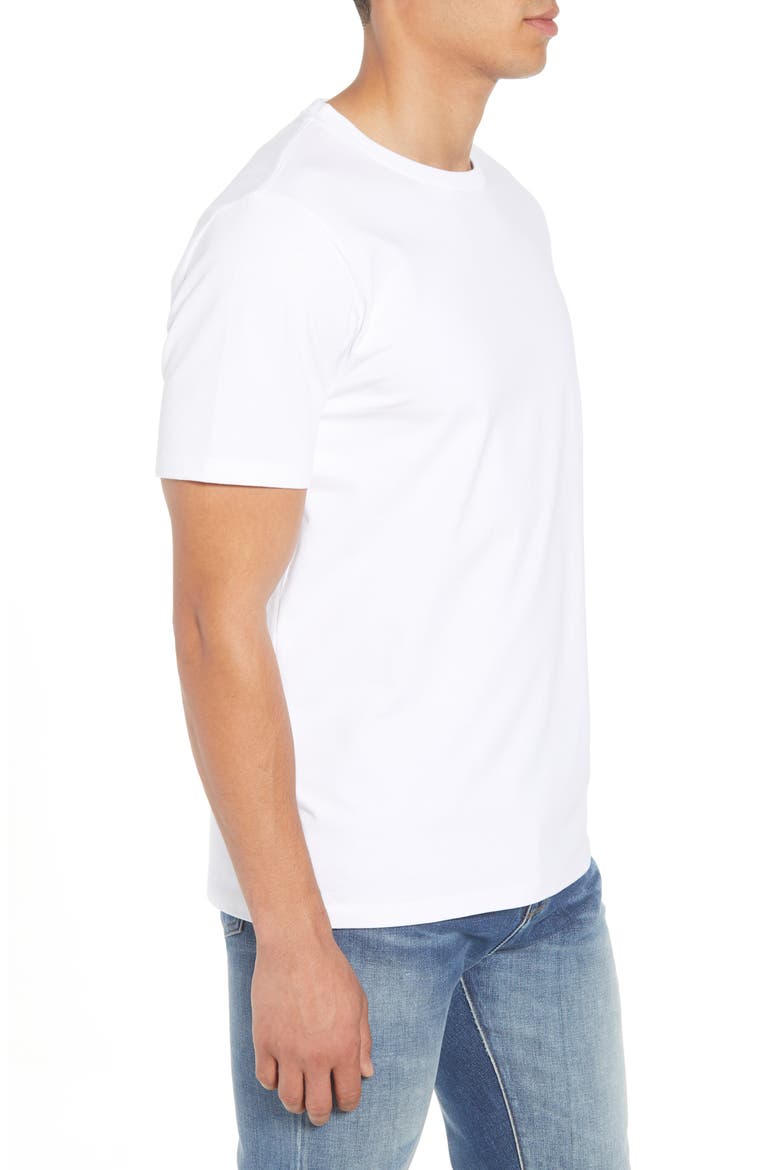 Heavyweight Classic Fit Cotton T-Shirt, Alternate, color, BLANC