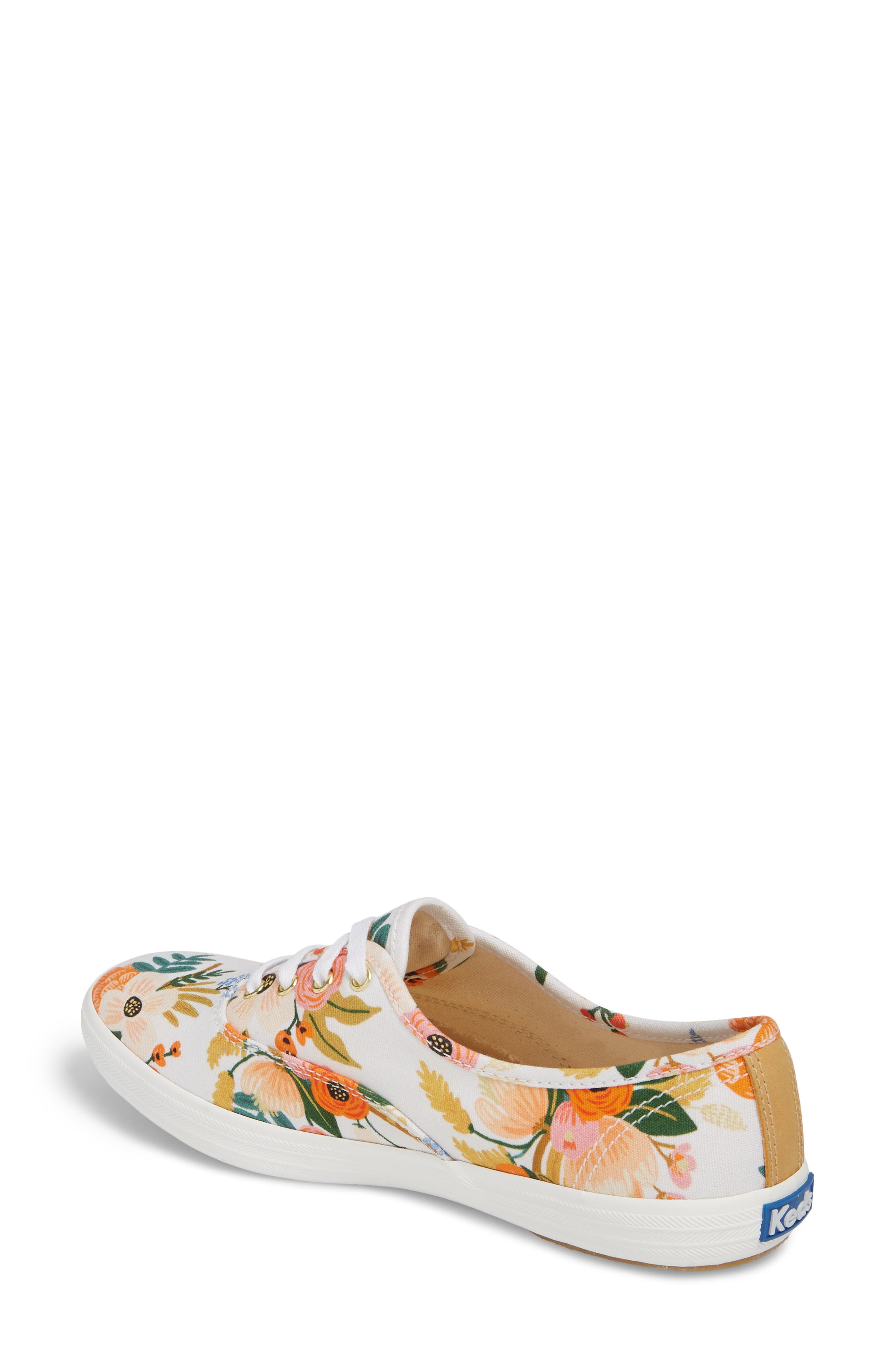 Keds<sup>®</sup> x Rifle Paper Co. Champion Floral Print Sneaker, Alternate, color, 