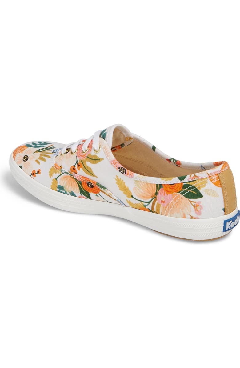 Keds<sup>®</sup> x Rifle Paper Co. Champion Floral Print Sneaker, Alternate, color,