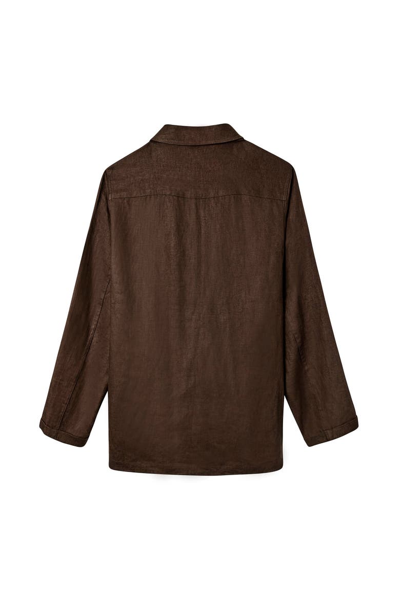 Easy-Going Jacket, Alternate, color, Brown Linen